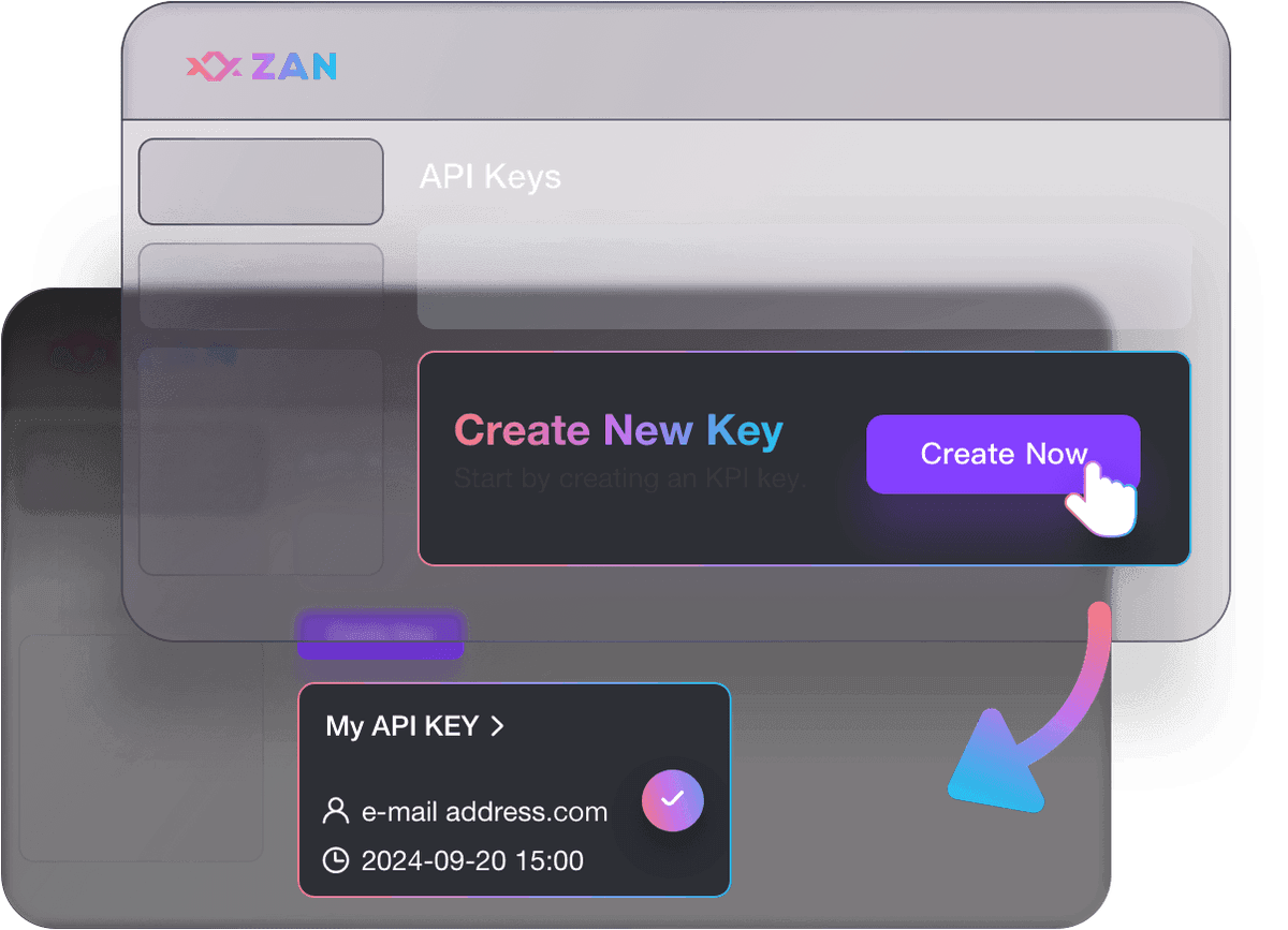 How to create new ZAN Node Service API key